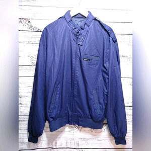 Members Only Iconic Racer Jacket in Navy size XLT 80's Vintage Moto Bomber